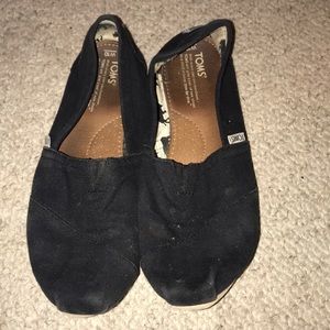 Black Toms , slip on